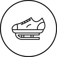 Eis Schlittschuh Vektor Symbol