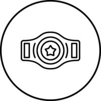 Champion-Gürtel-Vektor-Symbol vektor