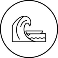 Surfen-Vektor-Symbol vektor