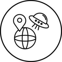 UFO Erde Vektor Symbol