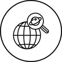 Planet Forschung Vektor Symbol