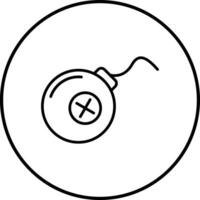 Pirat Bombe Vektor Symbol