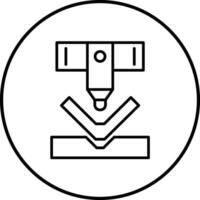 Biegen Maschine Vektor Symbol