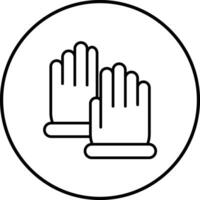 rengöring handskar vektor ikon