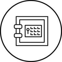 Safebox-Vektorsymbol vektor