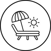 Sonnenbank Vektor Icon