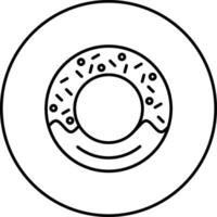 Donut-Vektor-Symbol vektor