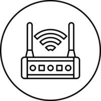 WLAN-Router-Vektorsymbol vektor