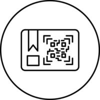 Paket qr Code Vektor Symbol