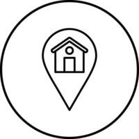 Haus Ort Vektor Symbol