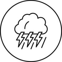 Gewitter Vektor Symbol