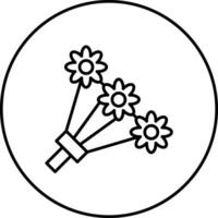 Vektor-Symbol für Blumenstrauß vektor