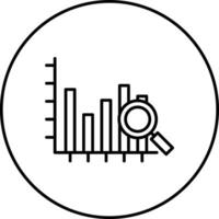 Suche Statistiken Vektor Symbol