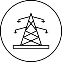 elektrisk torn vektor ikon