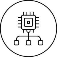 intelligent Steuerung Vektor Symbol