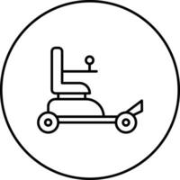 automatisch Rollstuhl Vektor Symbol