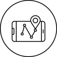 Geographisches Positionierungs System Navigation Vektor Symbol