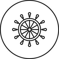 nautisch Rad Vektor Symbol