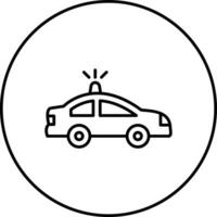 Polizeiauto-Vektorsymbol vektor