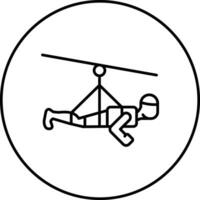 Zipline Vektor Symbol