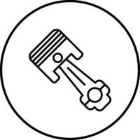 Symbol für Kolbenvektor vektor