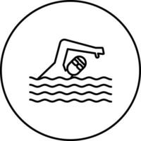 Schwimmen-Vektor-Symbol vektor