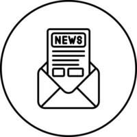 Newsletter-Vektorsymbol vektor