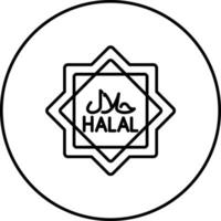 Symbol für Halal-Vektor vektor