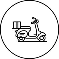 Lieferung Fahrrad Vektor Symbol