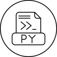 Python-Dateivektorsymbol vektor