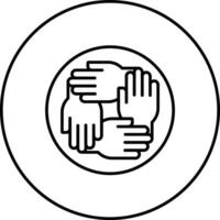 Teamwork-Vektor-Symbol vektor