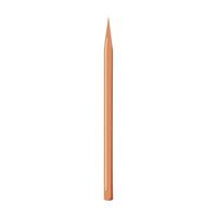 Holzdrücker - orangefarbener Stock. Maniküre- und Pediküre-Tools. vektor