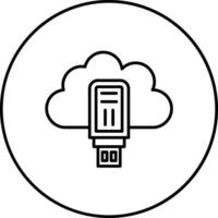 Wolke USB Vektor Symbol