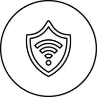 W-lan Sicherheit Vektor Symbol