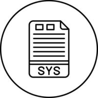 sys vektor ikon