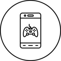 mobil spel vektor ikon