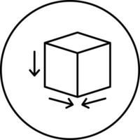 Würfel-Vektor-Symbol vektor