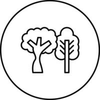 laubabwerfend Baum Vektor Symbol