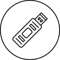 USB-Vektorsymbol vektor