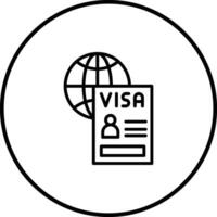 Reise Visa Vektor Symbol