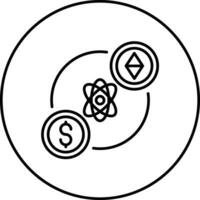 atomar Tauschen Vektor Symbol