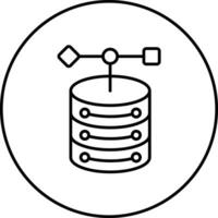 Objekt Datenbank Vektor Symbol