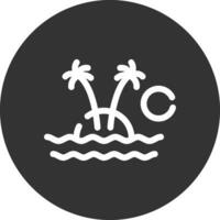 Insel kreatives Icon-Design vektor