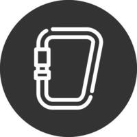 Karabiner kreatives Icon-Design vektor