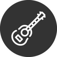 Akustikgitarre kreatives Icon-Design vektor