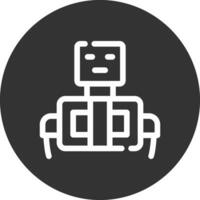 Roboter kreatives Icon-Design vektor