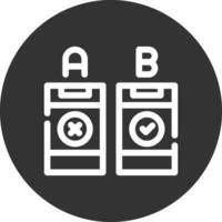 ab testen kreativ Symbol Design vektor