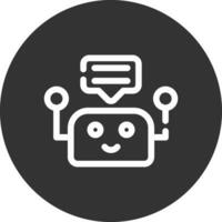 chatbot kreativ ikon design vektor