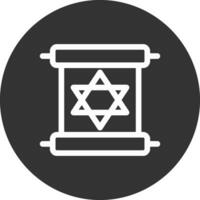 skrolla torah kreativ ikon design vektor