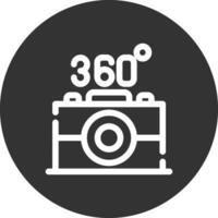 360 Kamera kreativ Symbol Design vektor